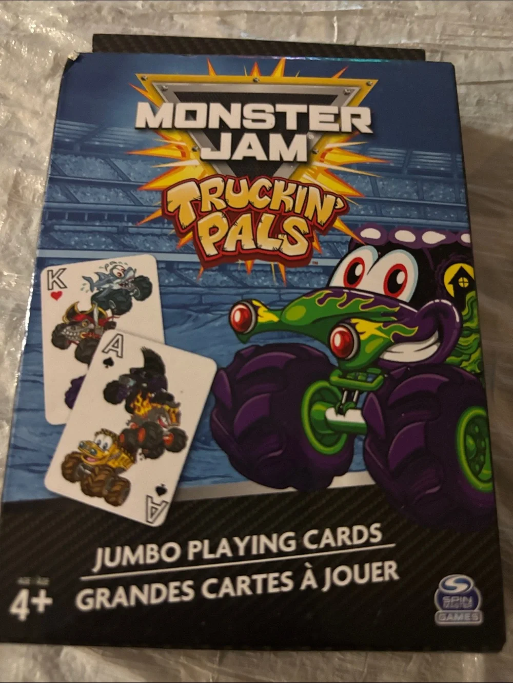 Truckin' Pals Jumbo Playing Cards - Blue